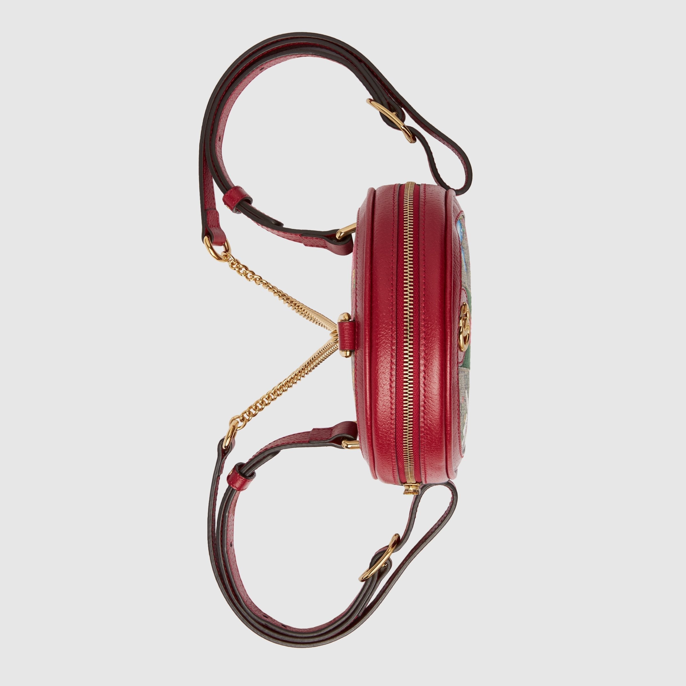 Gucci Ophidia GG Flora Mini Backpack Red