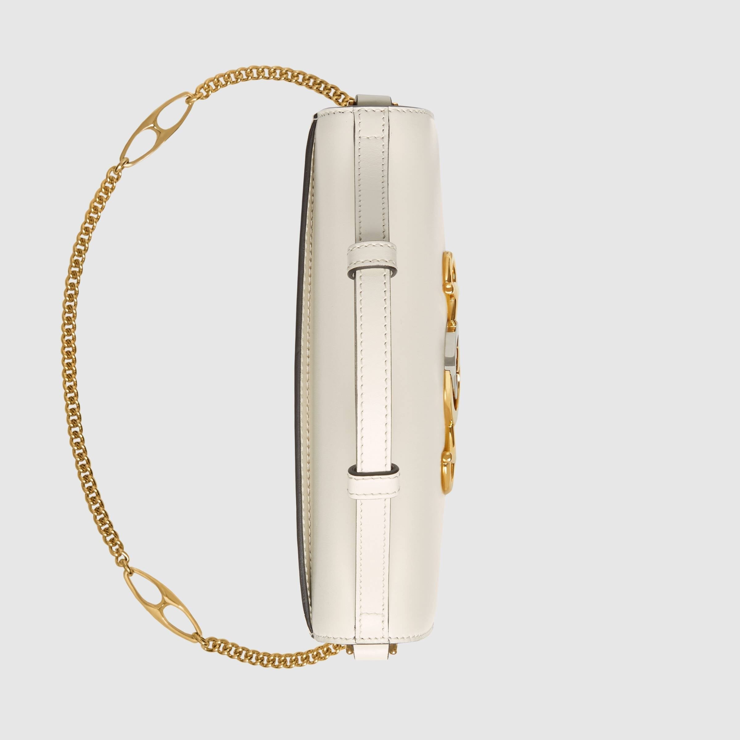 Gucci Zumi White Smooth Leather Mini Bag