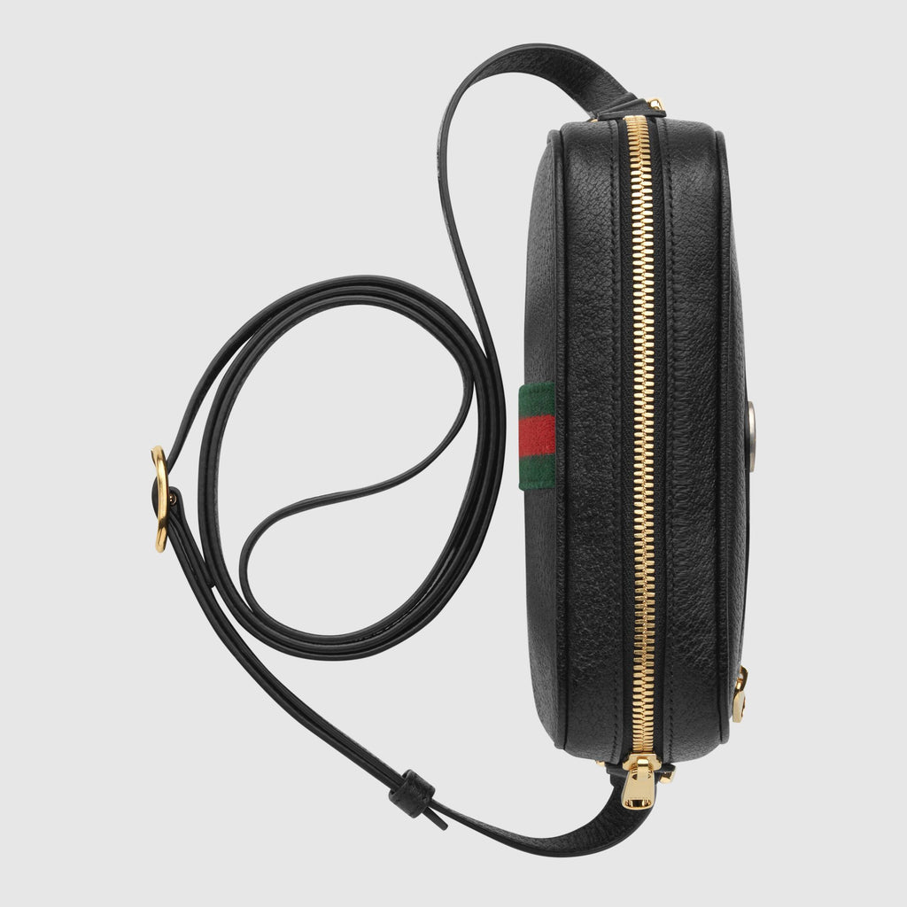 Gucci Ophidia Burgundy Leather Small Belt Bag
