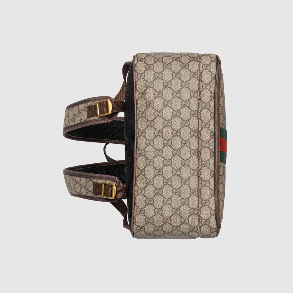 Gucci Ophidia GG Medium Backpack Beige Black