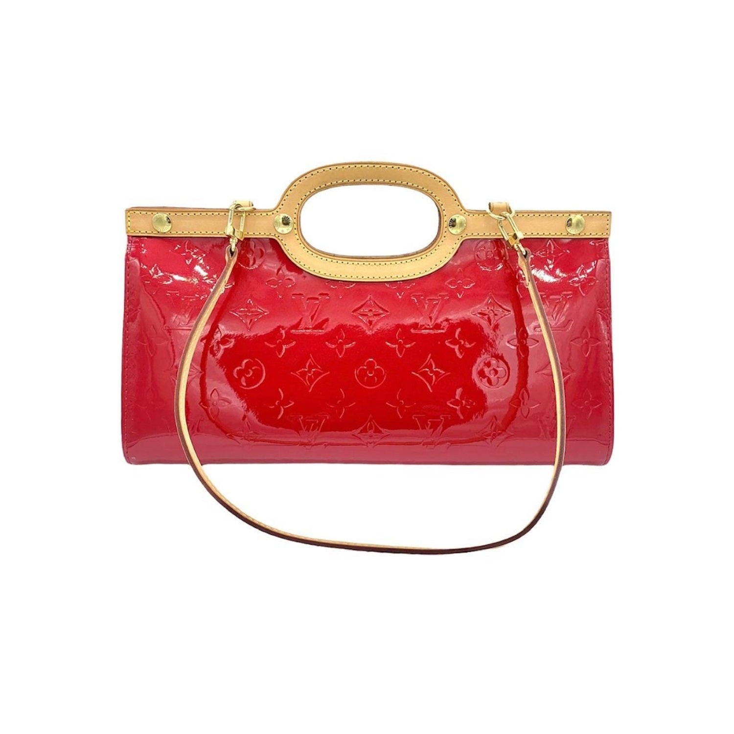 Louis Vuitton Red Monogram Vernis Roxbury Drive Bag
