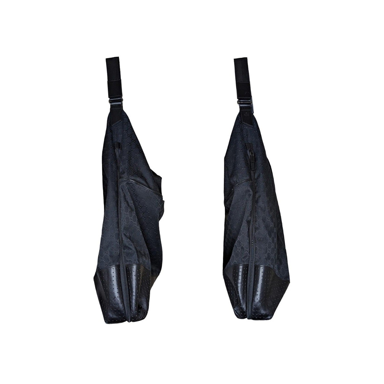 Gucci Black Nylon GG Monogram Garment Hobo