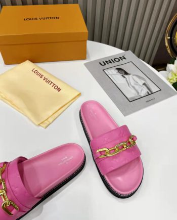 louis vuitton Sunset Flat Comfort Mule Pink For Women 1A9RAW