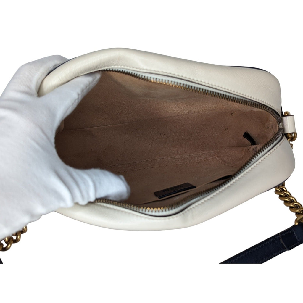 Gucci Matelassé Small GG Marmont Torchon Shoulder Bag