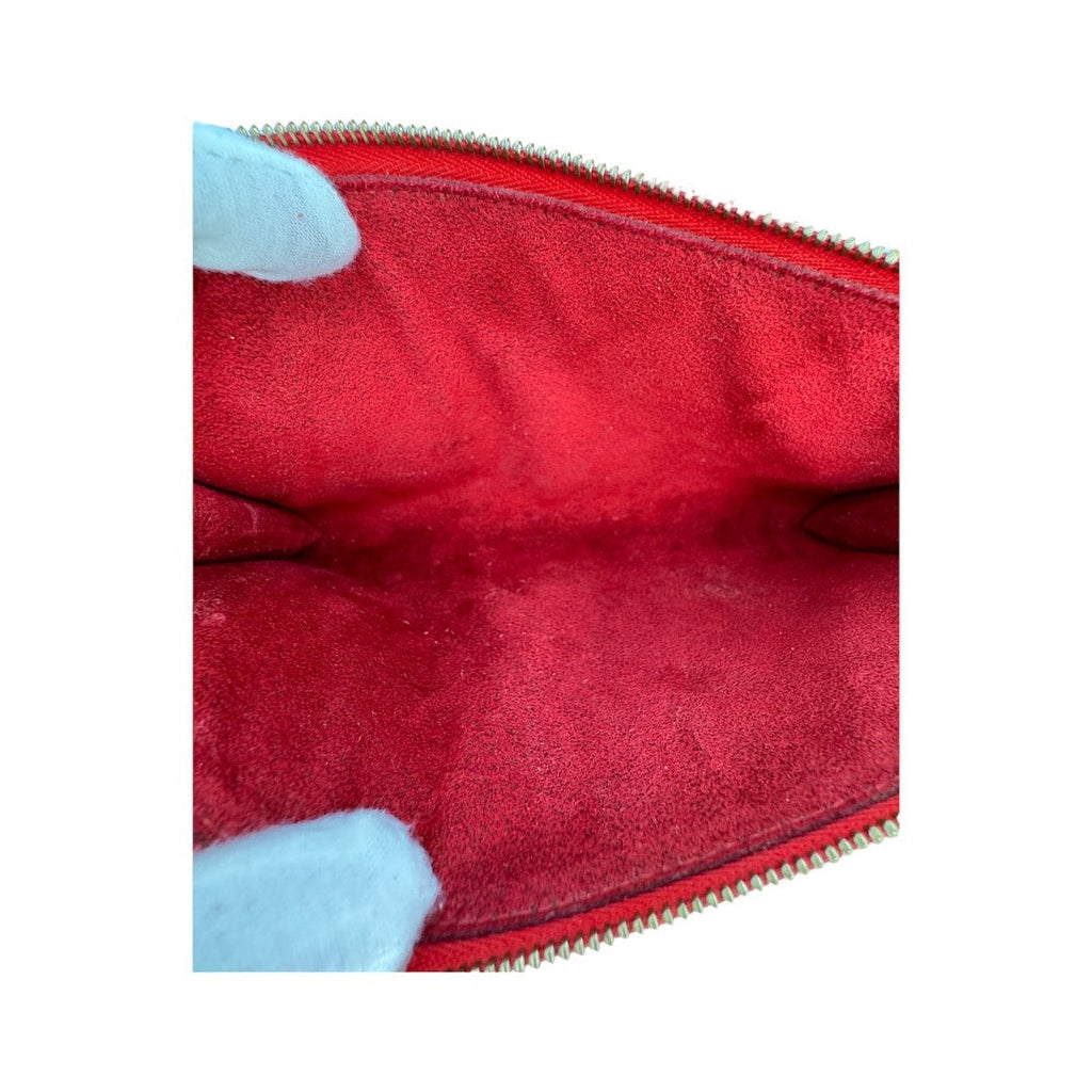 Louis Vuitton Vintage Red Epi Pochette Accessories