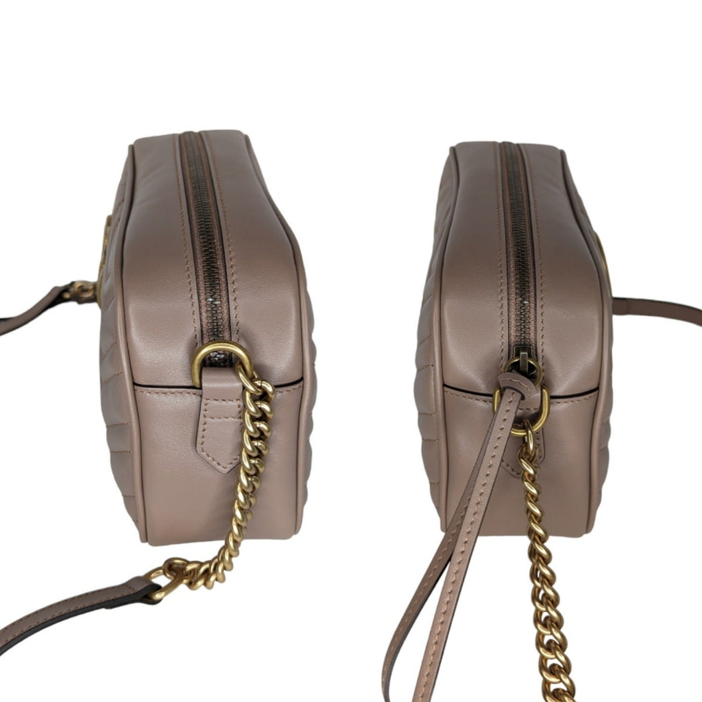Gucci Dusty Rose Small GG Marmont Shoulder Bag