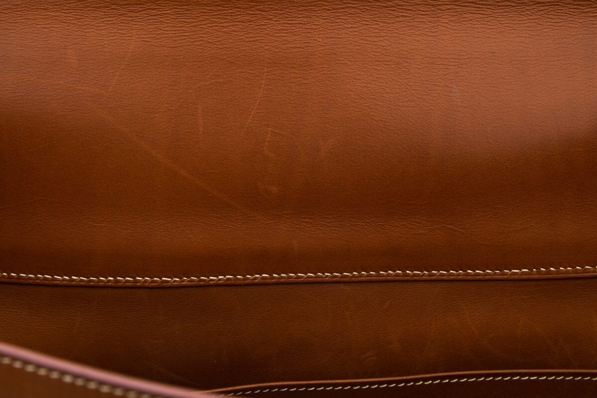Hermès Vintage Kelly 40 Crinoline & Barenia Leather Handbag