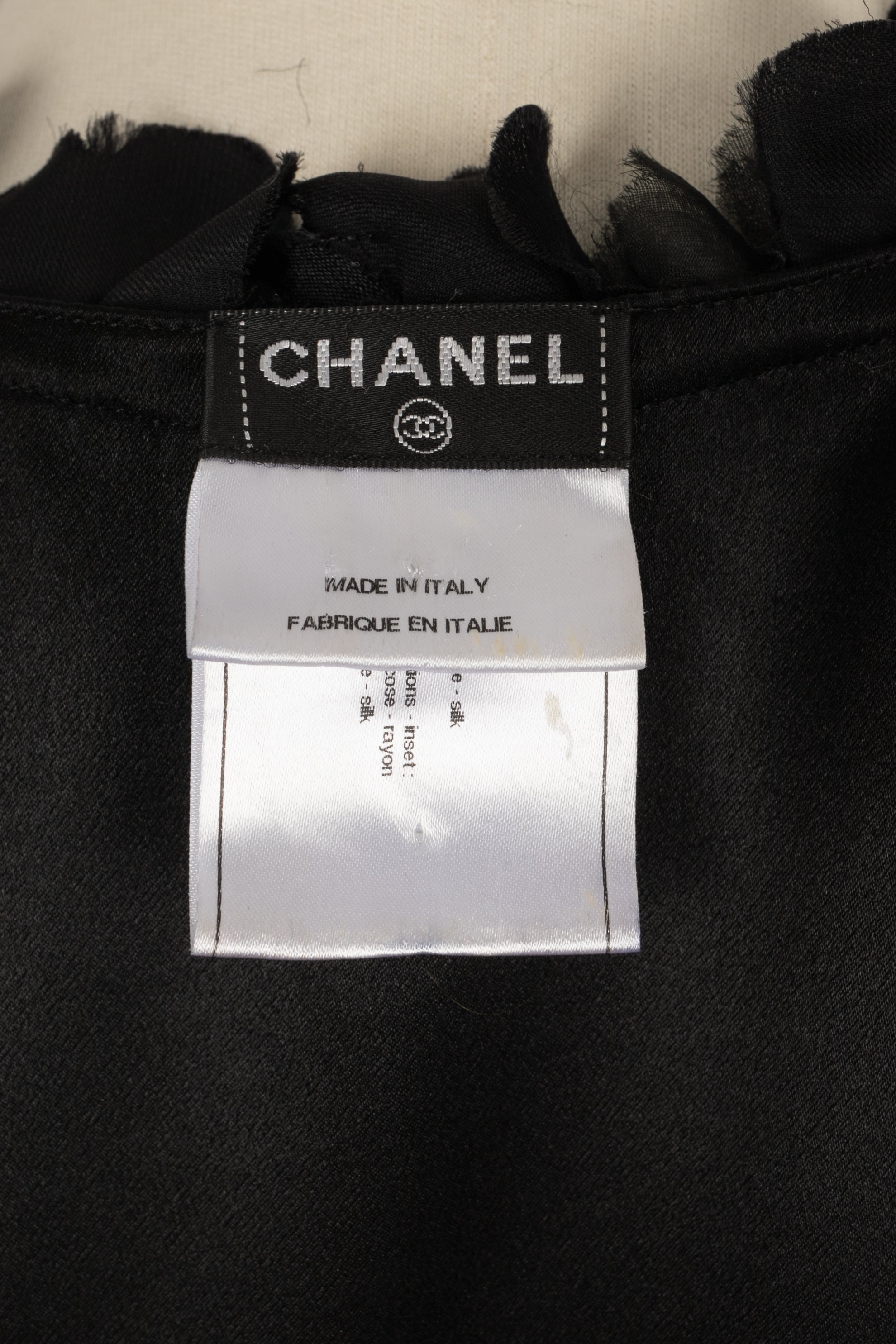 Haut en soie Chanel