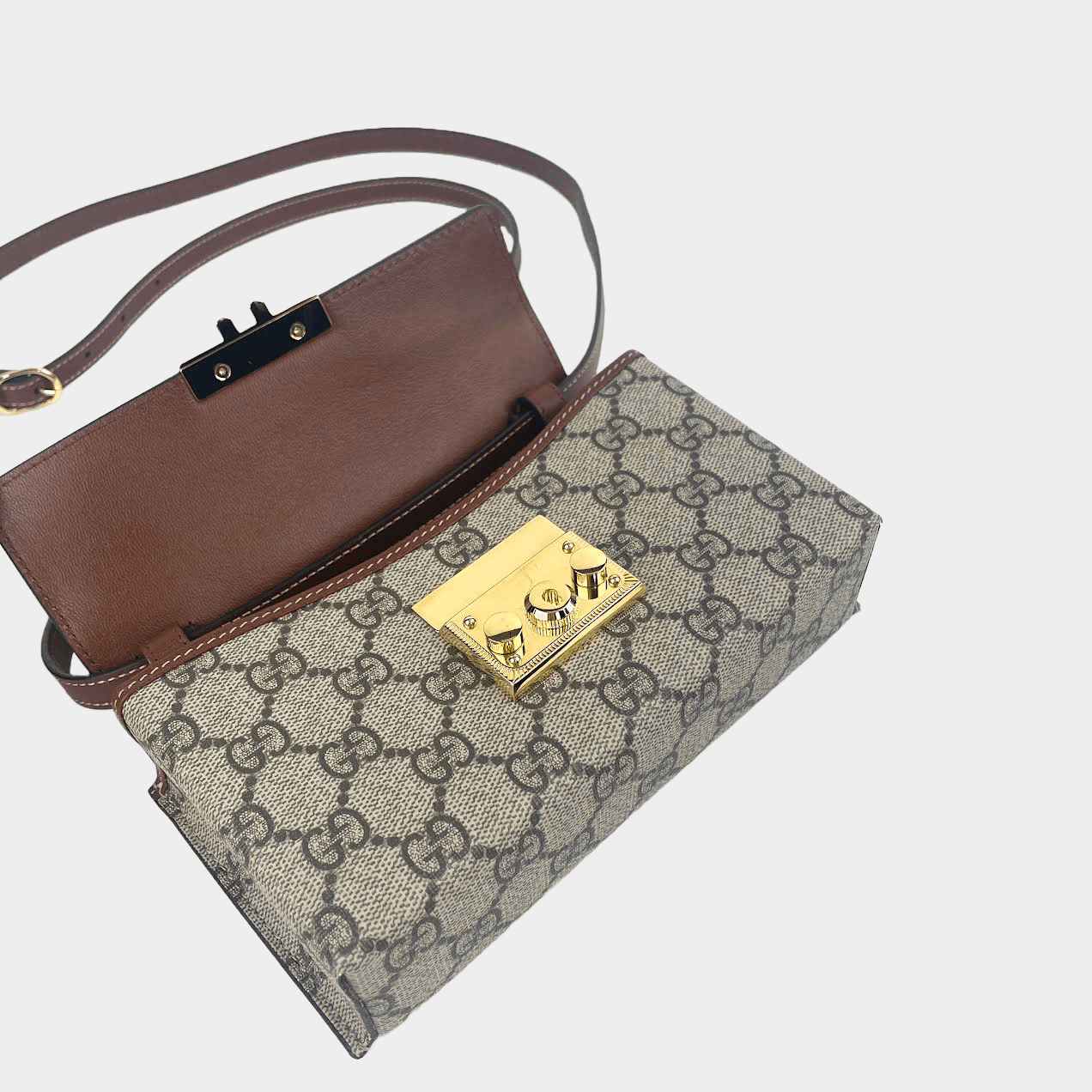 GUCCI GG Supreme Padlock Mini Bag