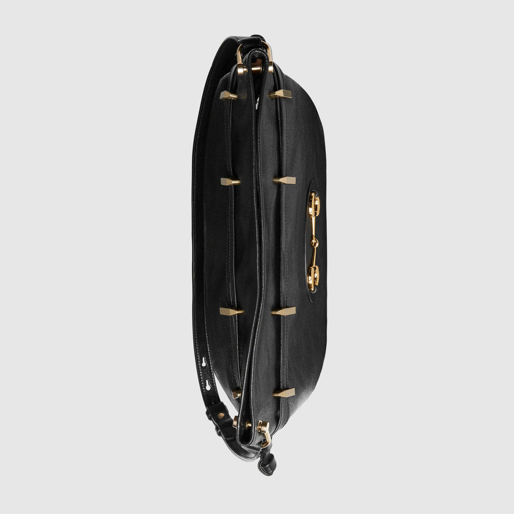 Gucci 1955 Horsebit Messenger Bag Black