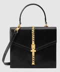 Gucci Sylvie 1969 Small Top Handle Bag Black