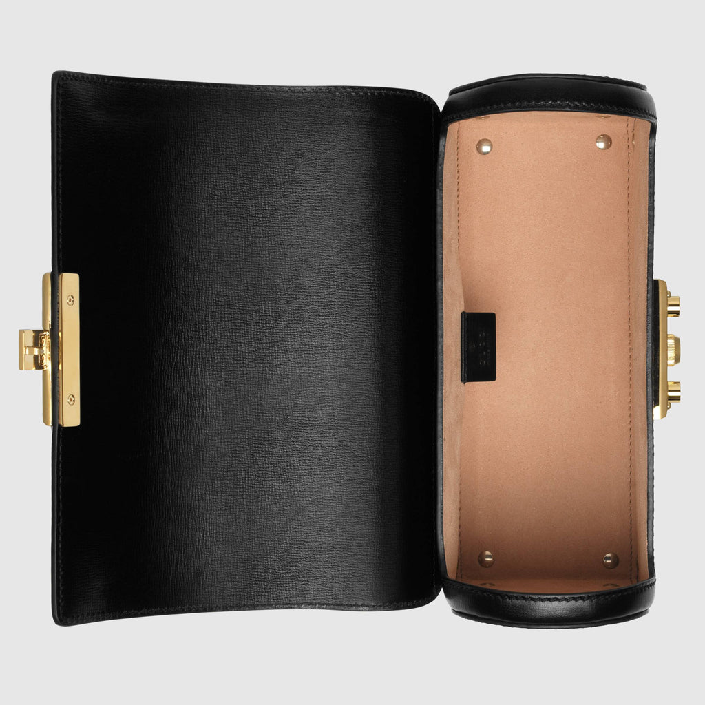 Gucci Padlock Small Bamboo Shoulder Bag Black