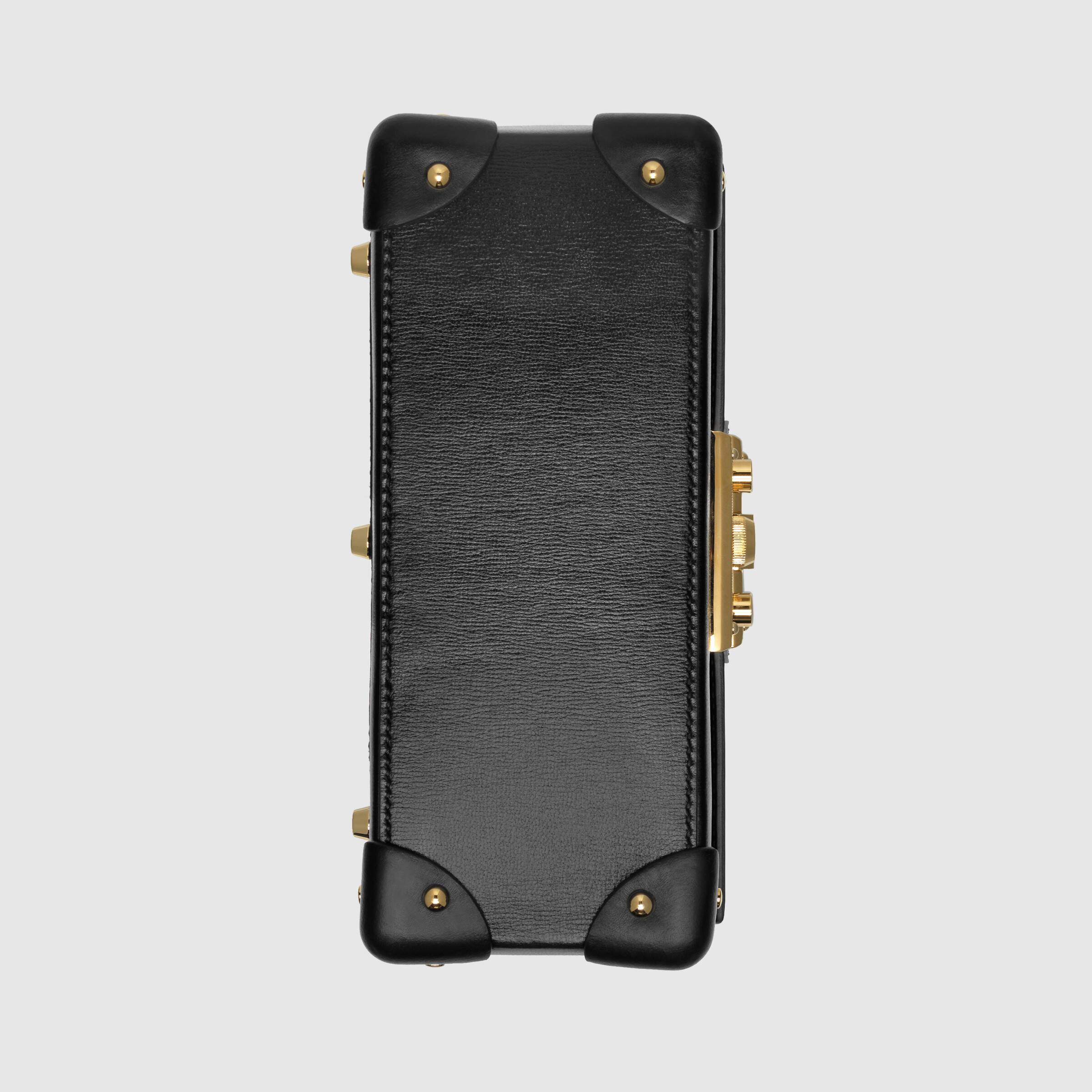 Gucci Padlock Small Bamboo Shoulder Bag Black