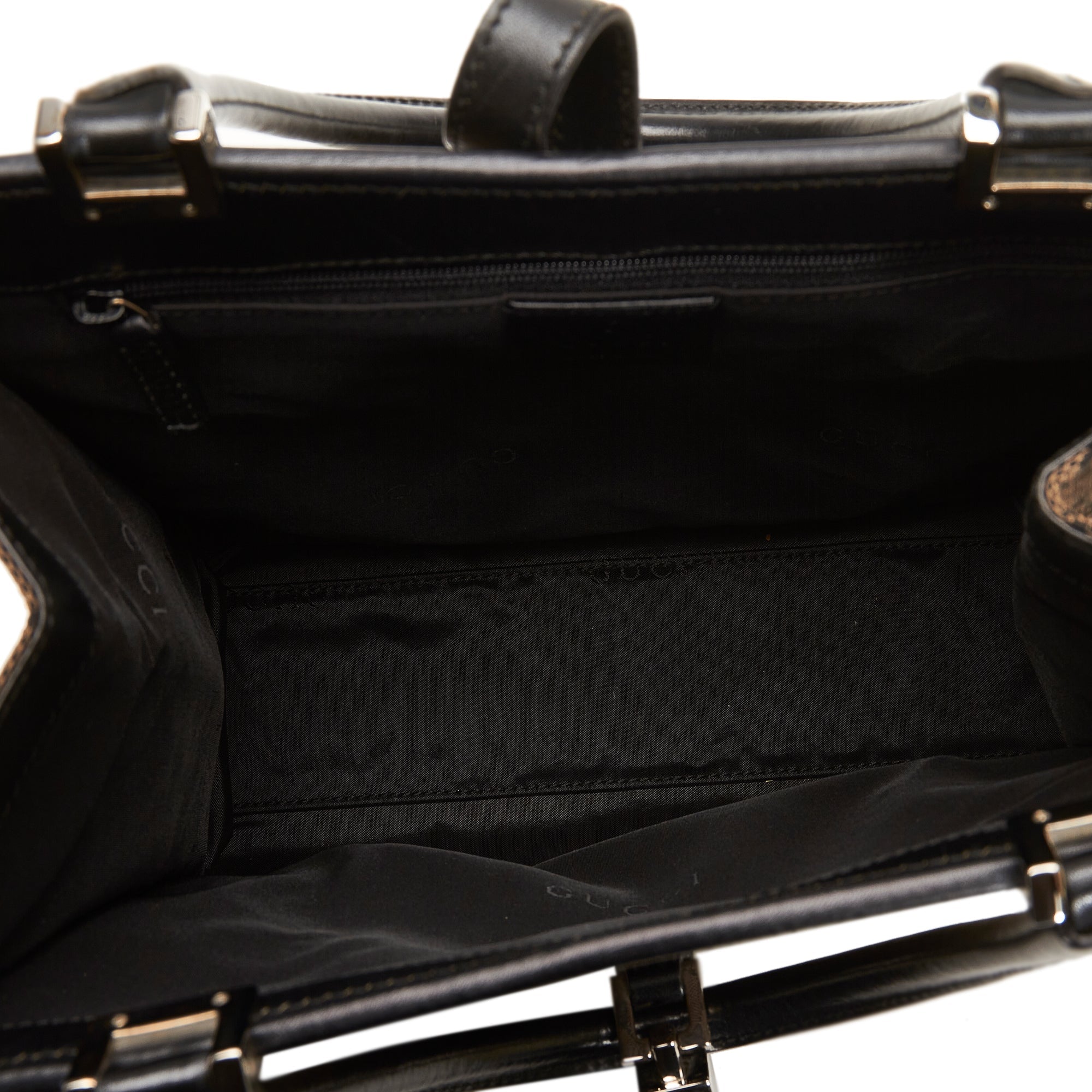 Gucci Jackie Handbag Black GG Canvas