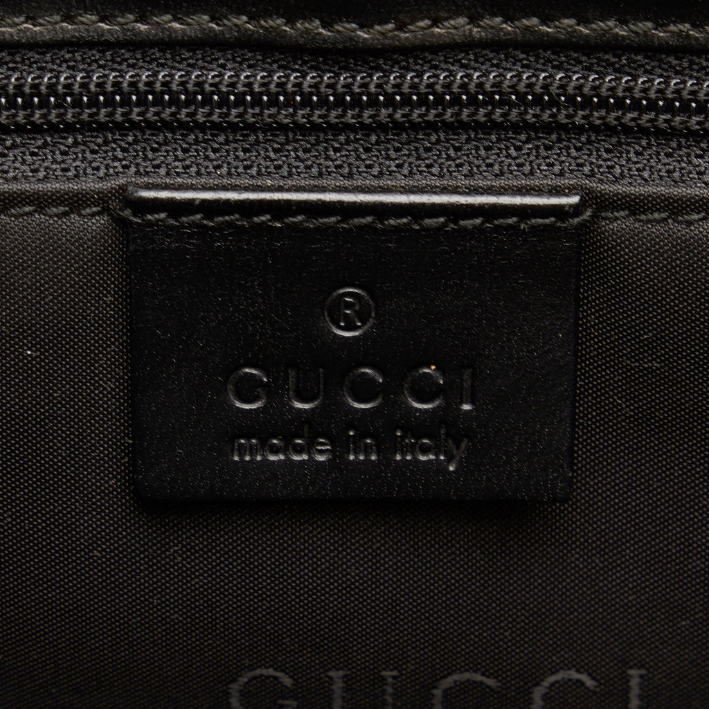 Gucci Jackie Handbag Black GG Canvas