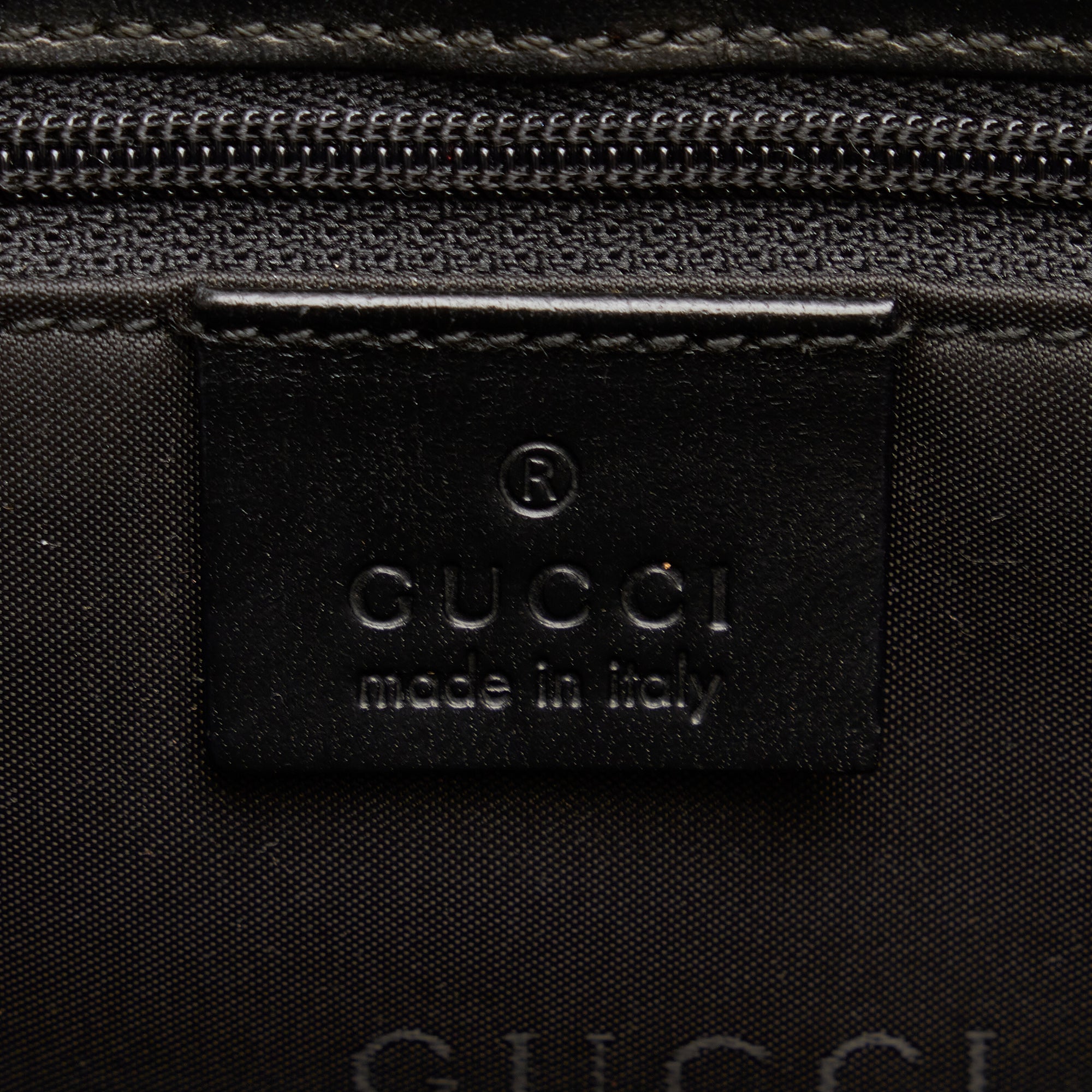 Gucci Jackie Handbag Black GG Canvas