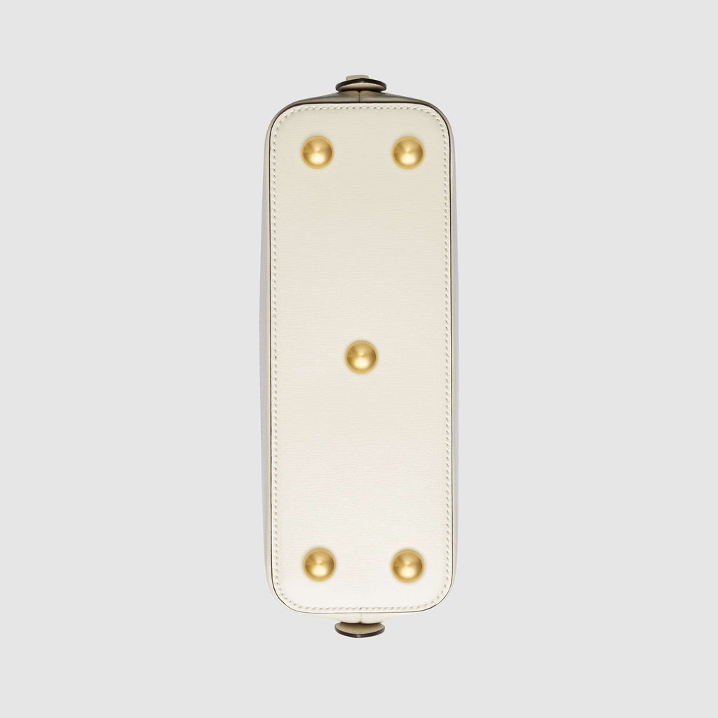 Gucci 1955 Horsebit Small Top Handle Bag White