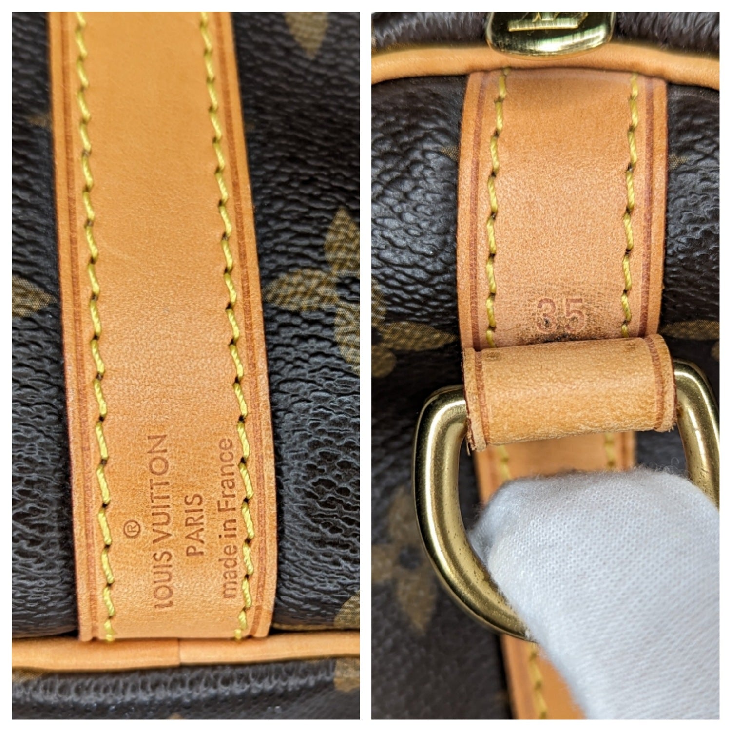 Louis Vuitton Monogram Canvas Speedy Bandouliere 35 Bag