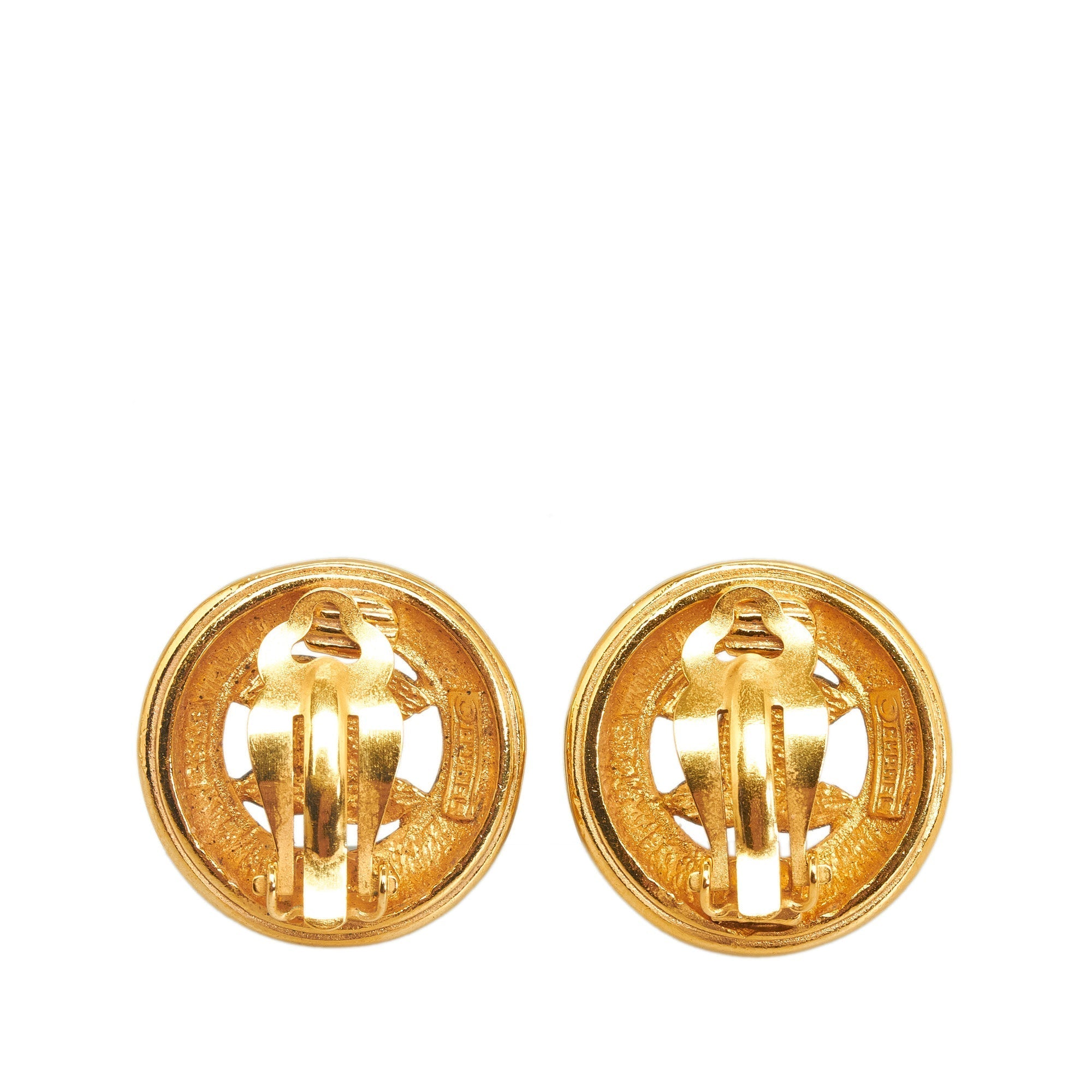 CHANEL CC Clip-on Earrings Costume Earrings