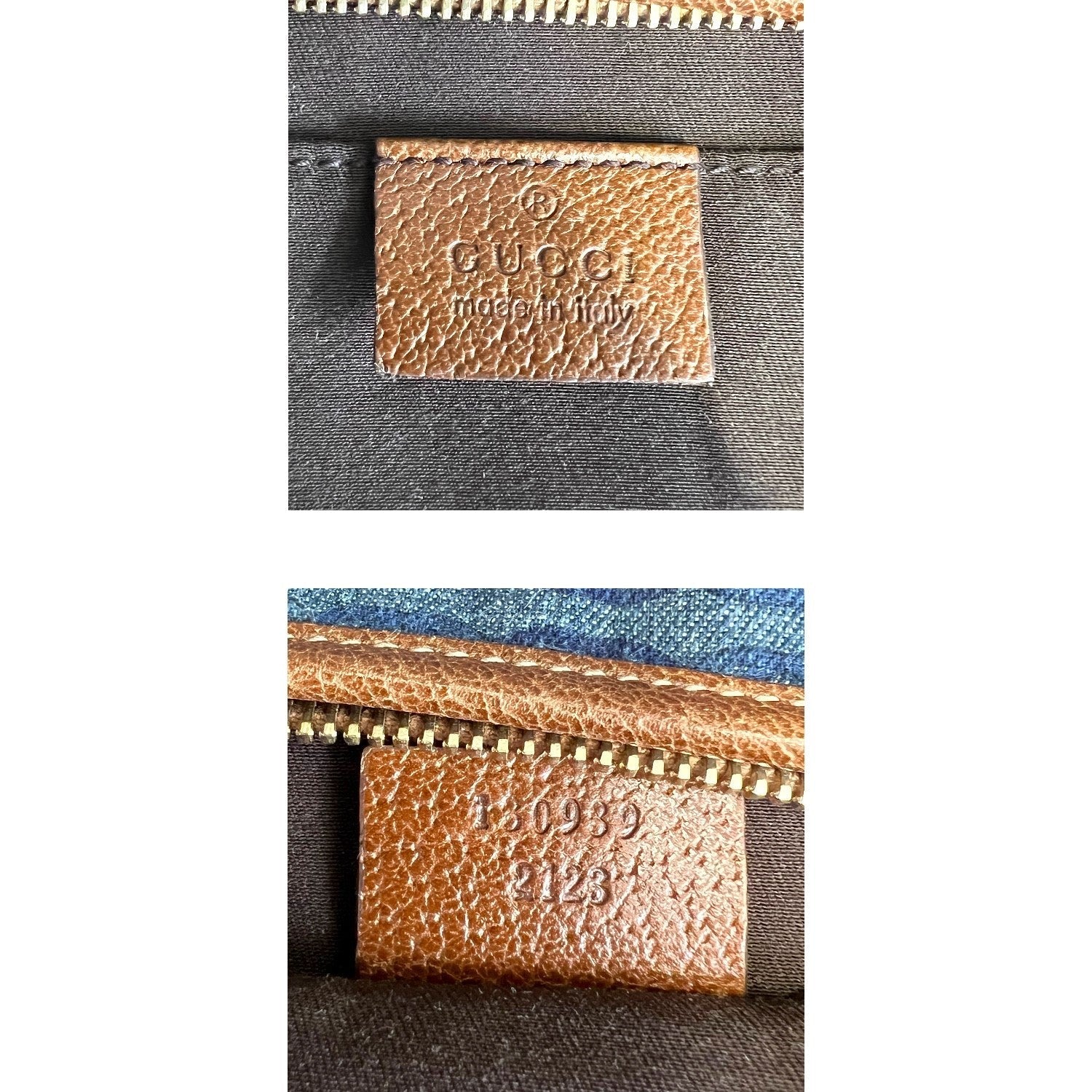 Gucci Denim D Ring Abbey Pochette Bag