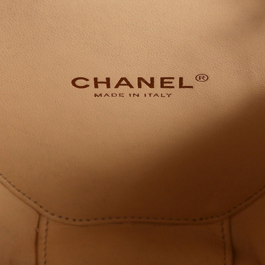 Chanel Cruise Collection Ivory Resin Turtle Shell Print Bag with strap