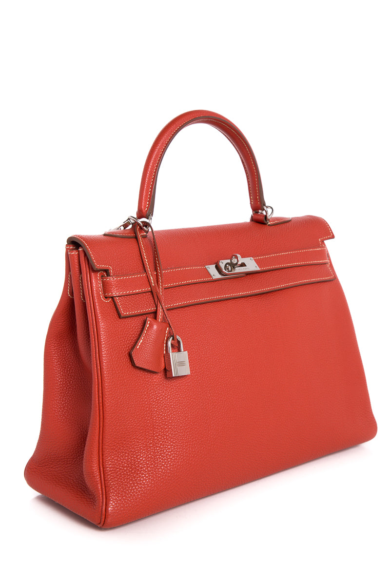 Hermès Sanguine Kelly 35 cm Handle Bag