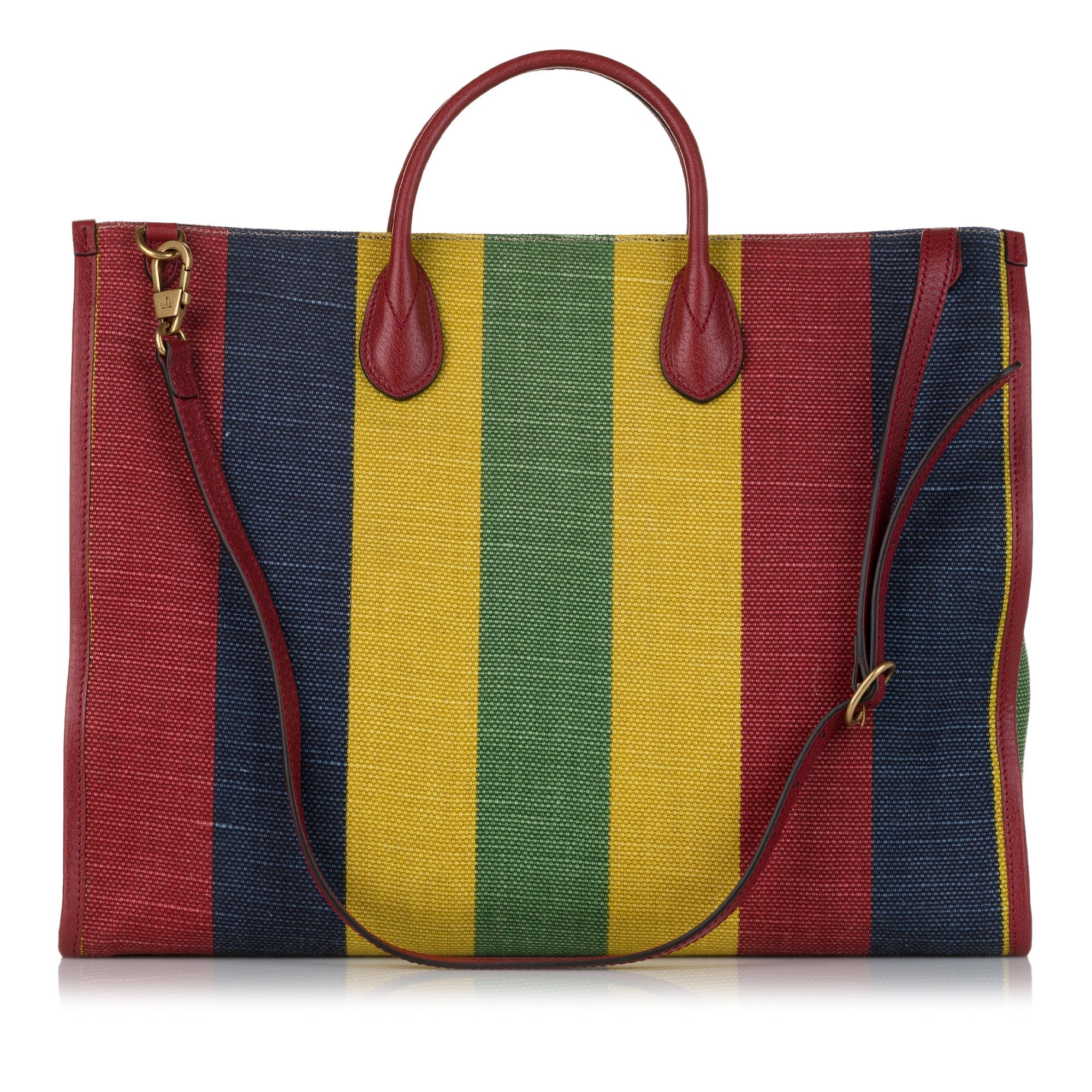Gucci Baiadera Shopper Stripe Canvas