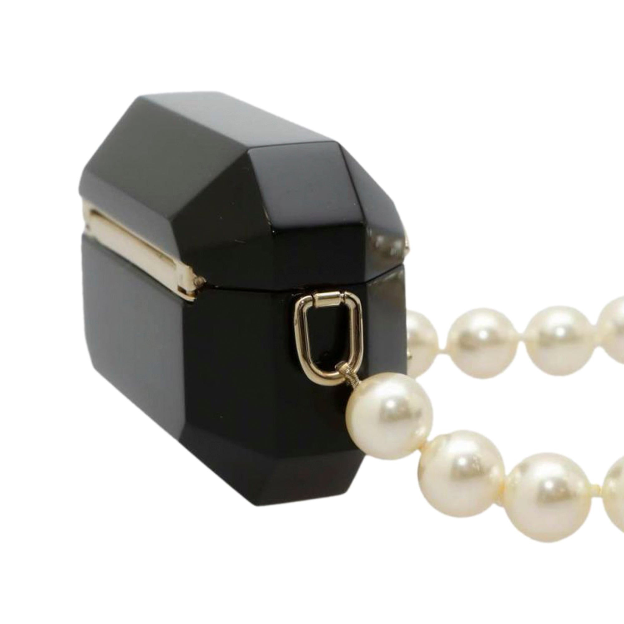 CHANEL CC Rhinestone and Faux Pearl Airpods Pro Case Necklace Other Accessories