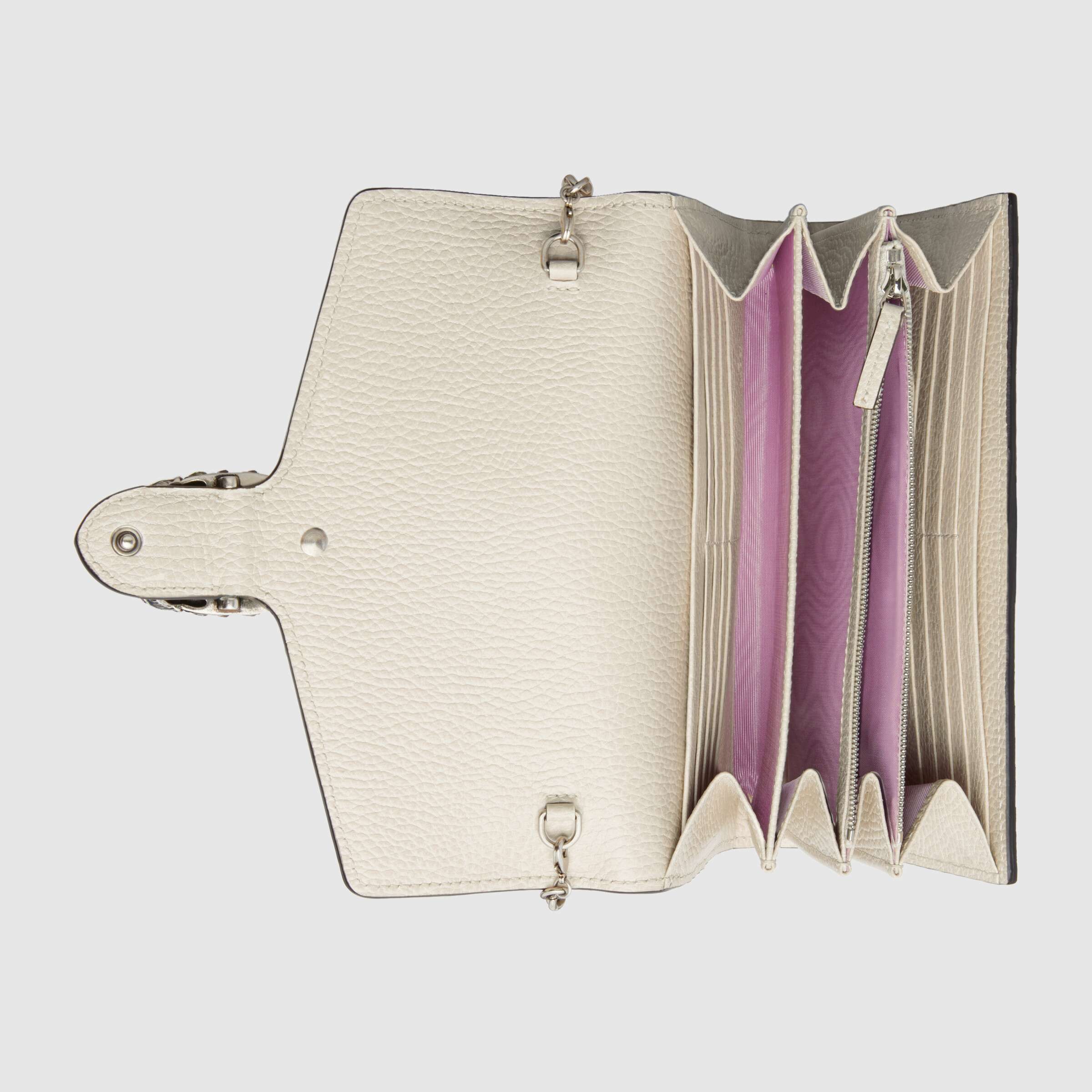 Gucci Dionysus Mini Leather Chain Bag White