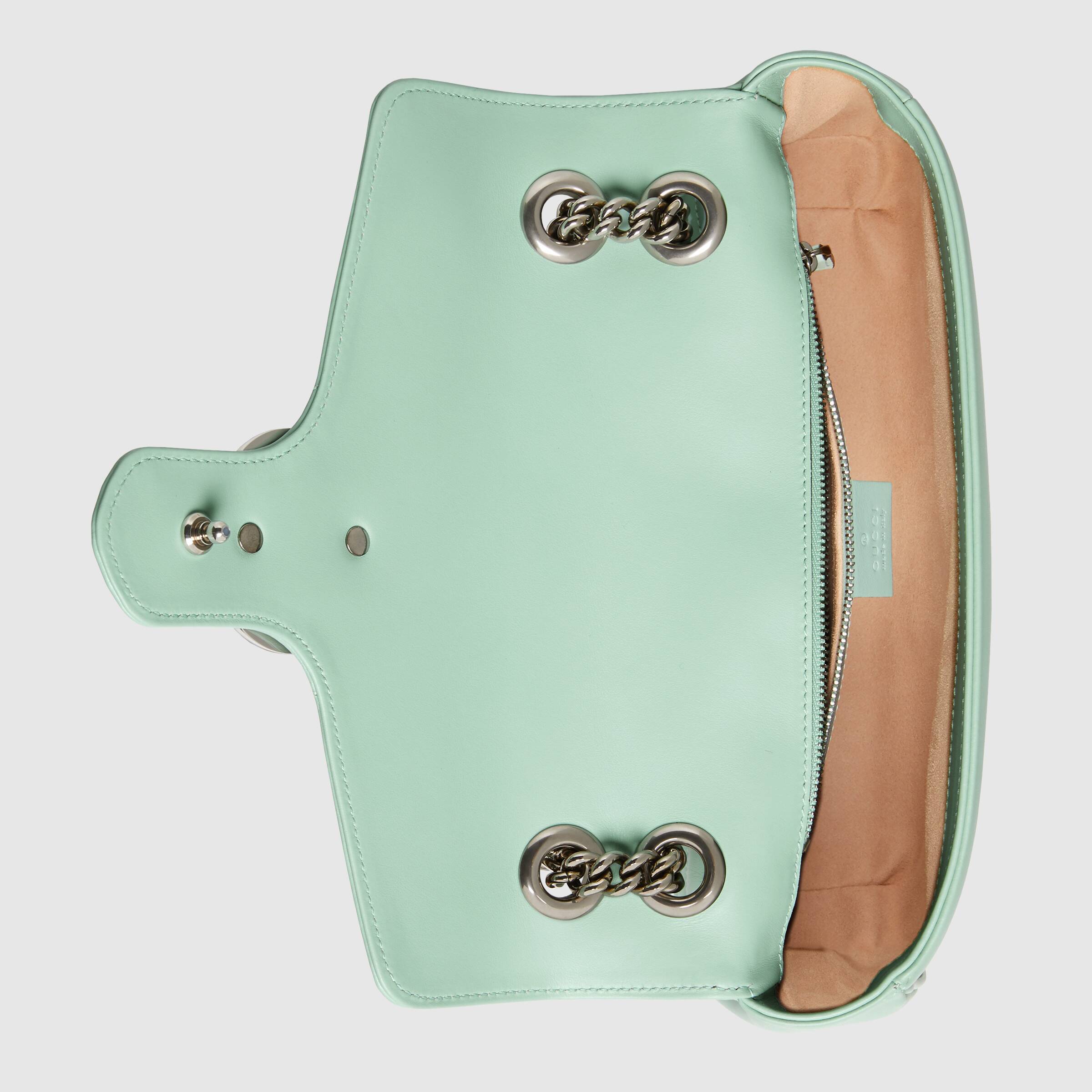 Gucci GG Marmont Small Shoulder Bag Pastel Green