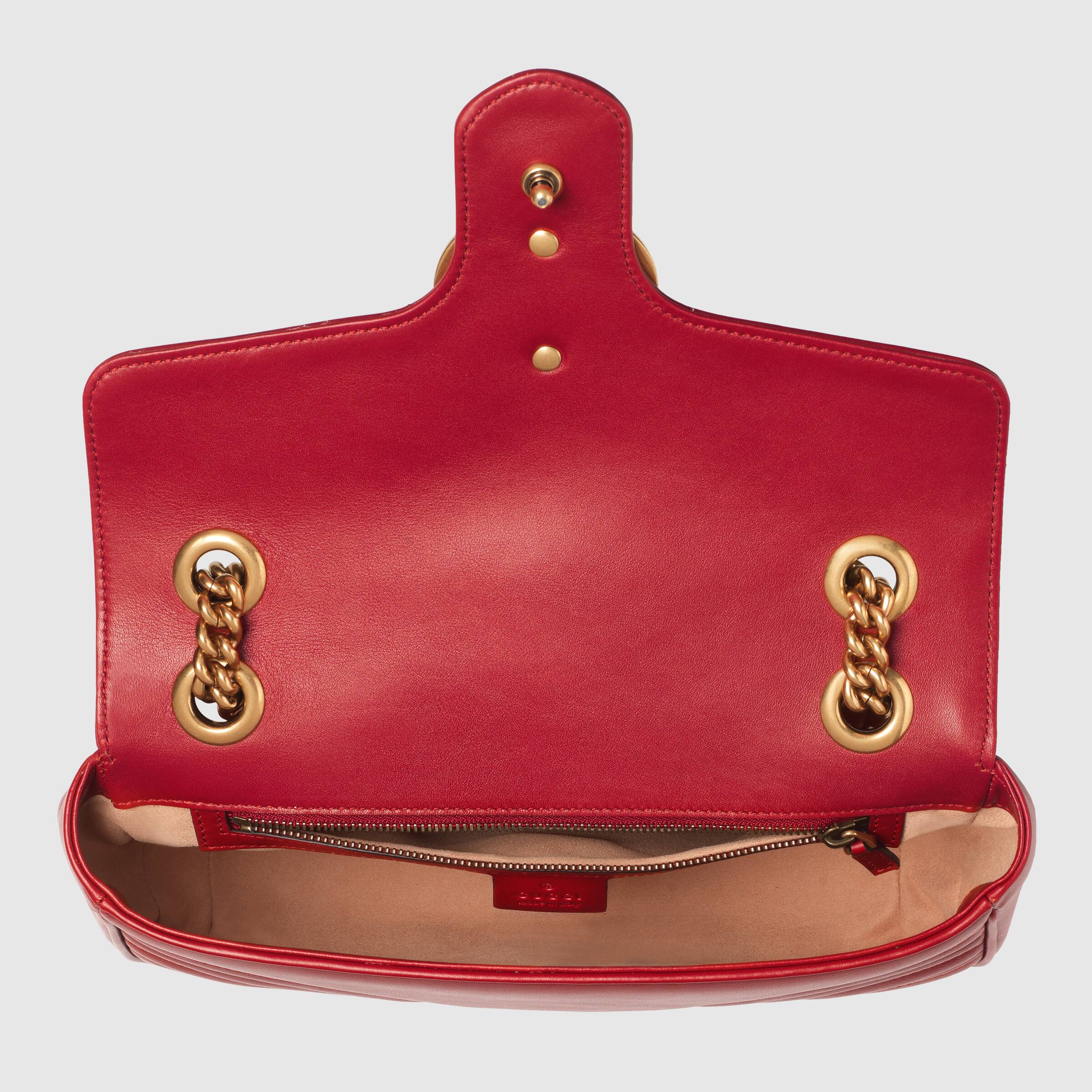 Gucci GG Marmont Small Shoulder Bag Red