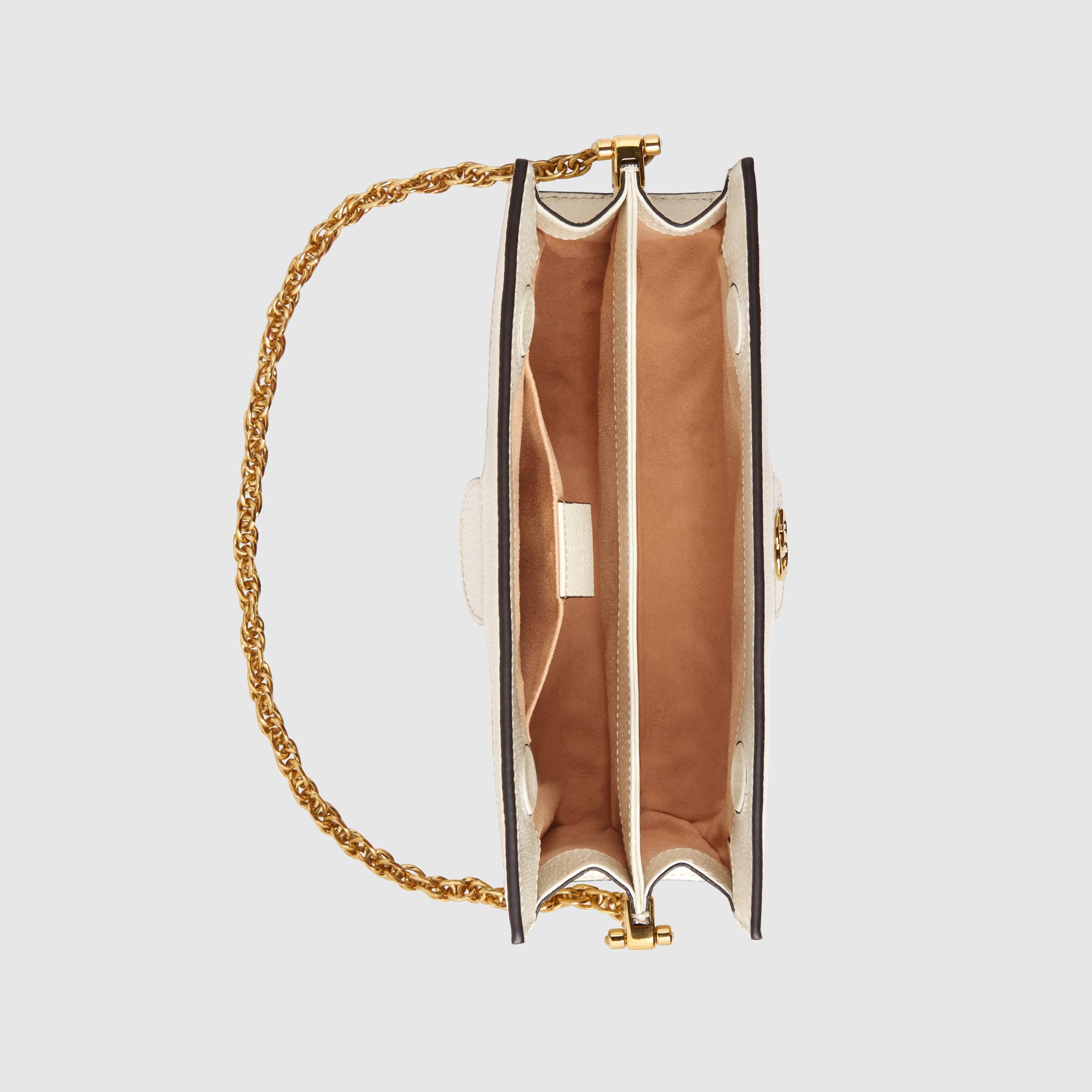 Gucci ophidia GG Flora Small Shoulder Bag white