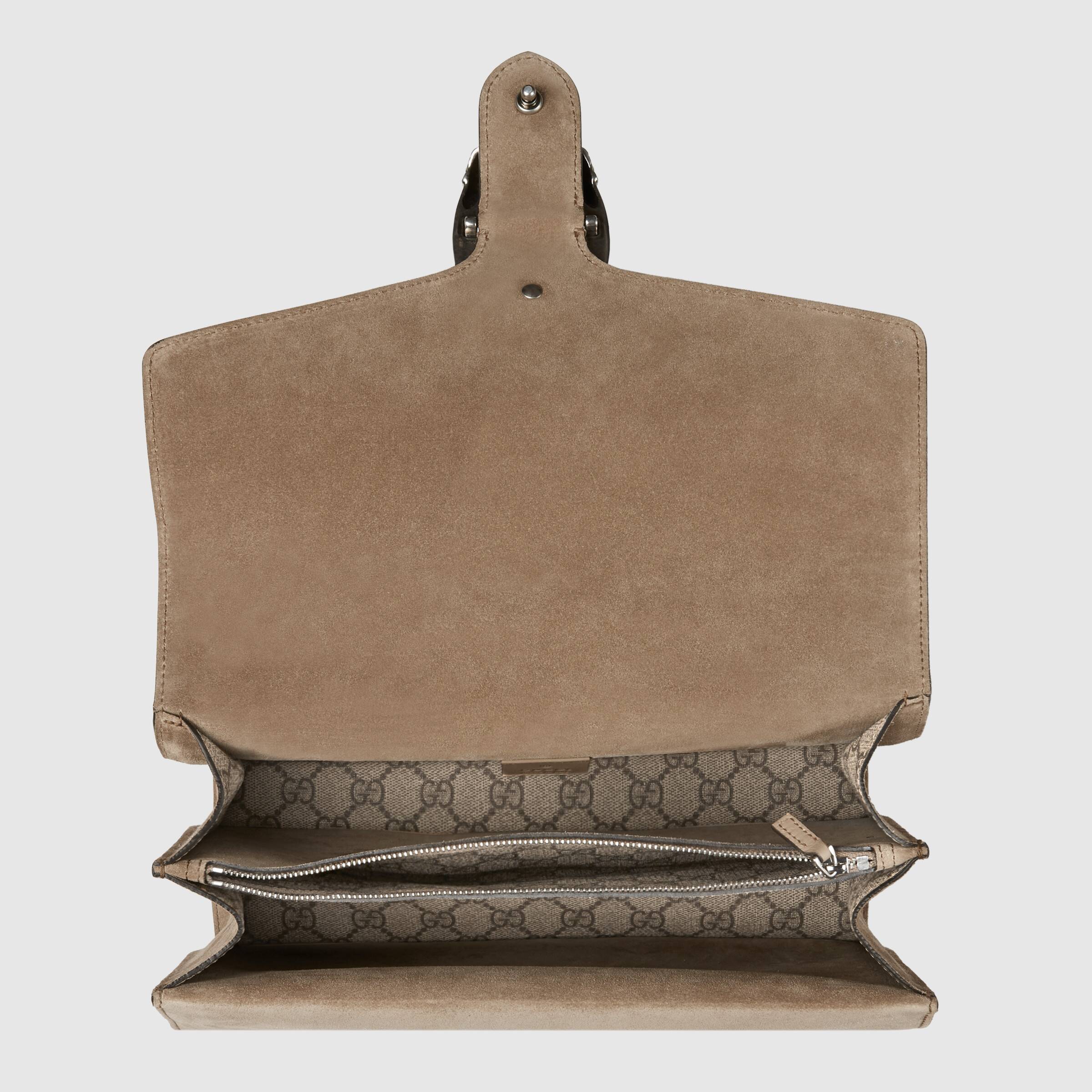 Gucci Dionysus GG Supreme Mini Bag Beige Brown