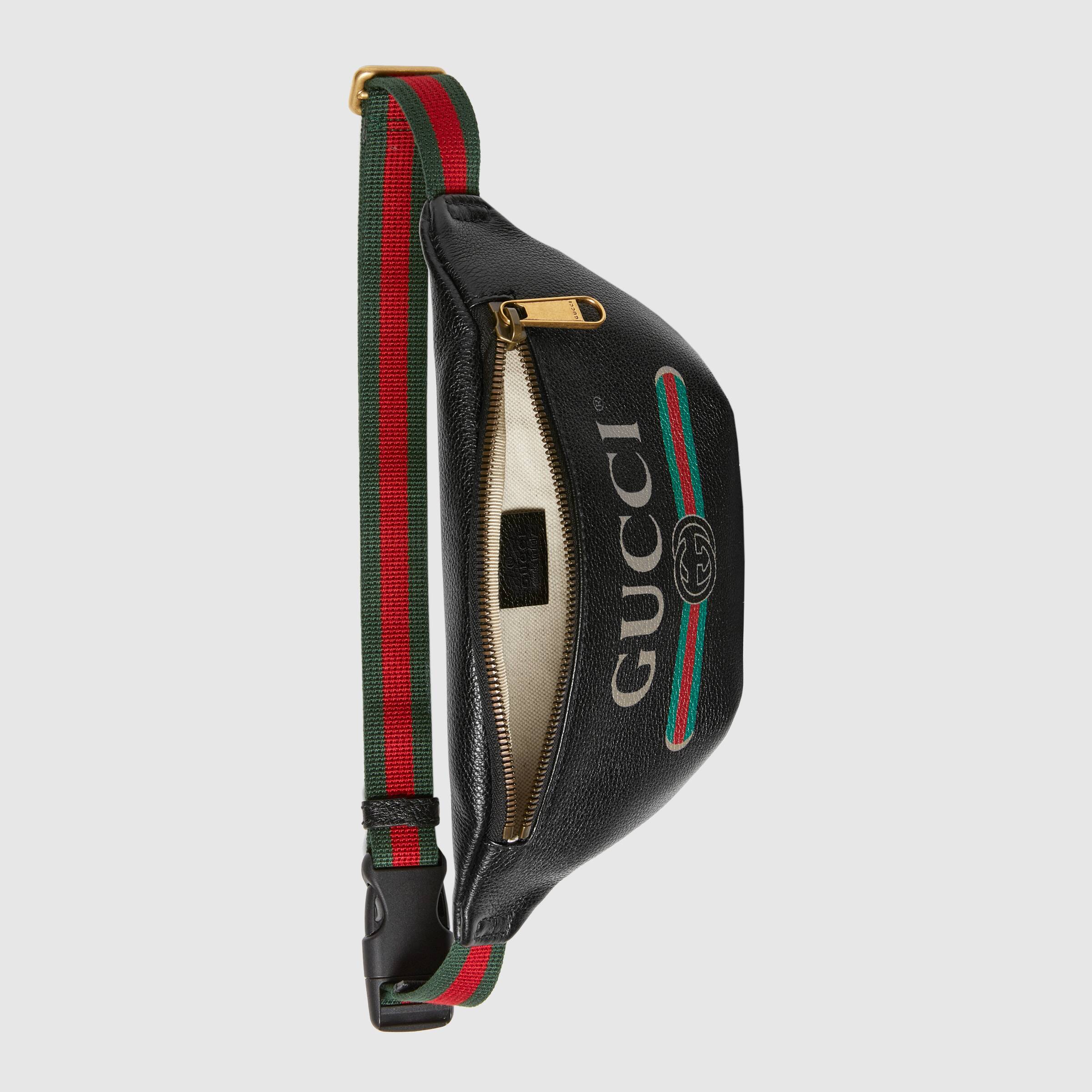 Gucci Print Small Belt Bag Black