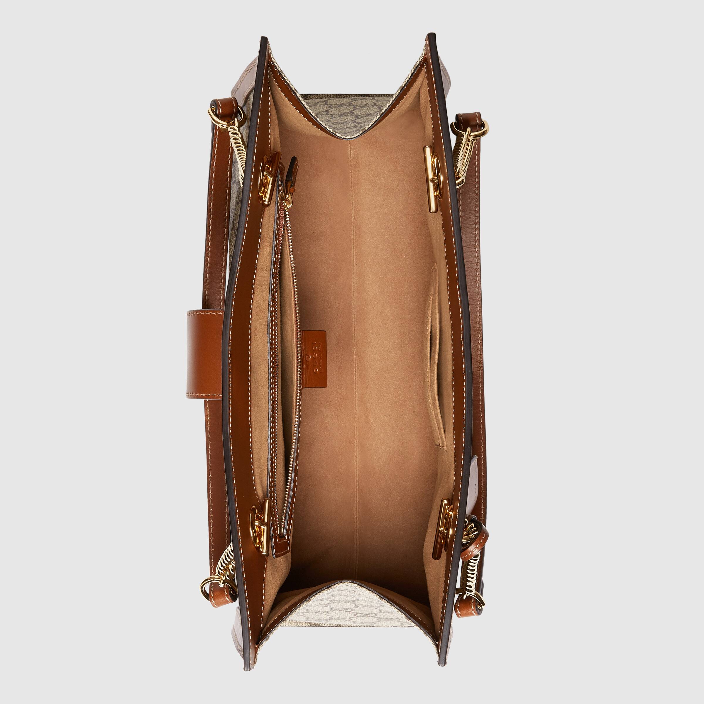 Gucci Padlock Medium GG Shoulder Beige/Ebony Brown