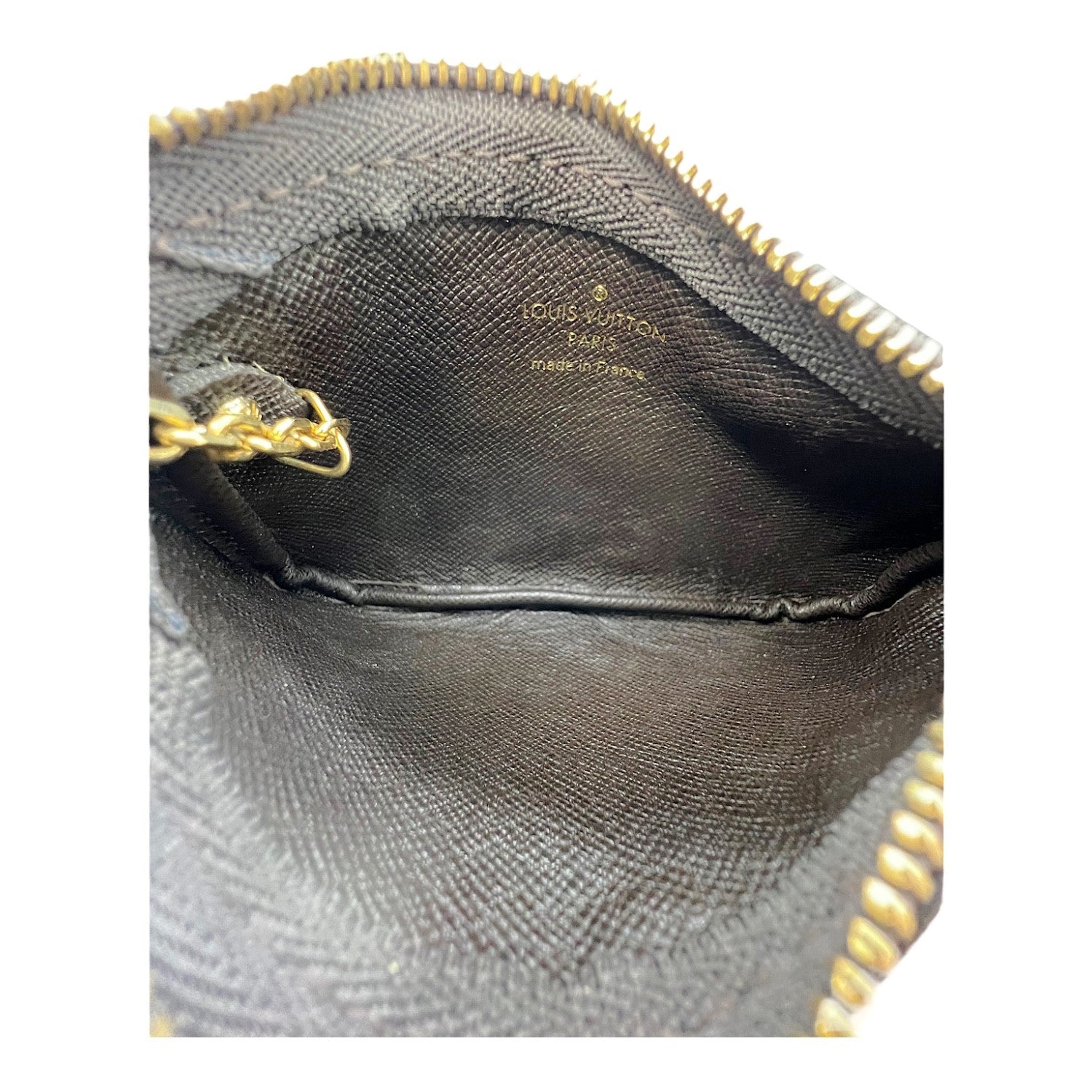 Louis Vuitton Monogram Mini Lin Key Pouch
