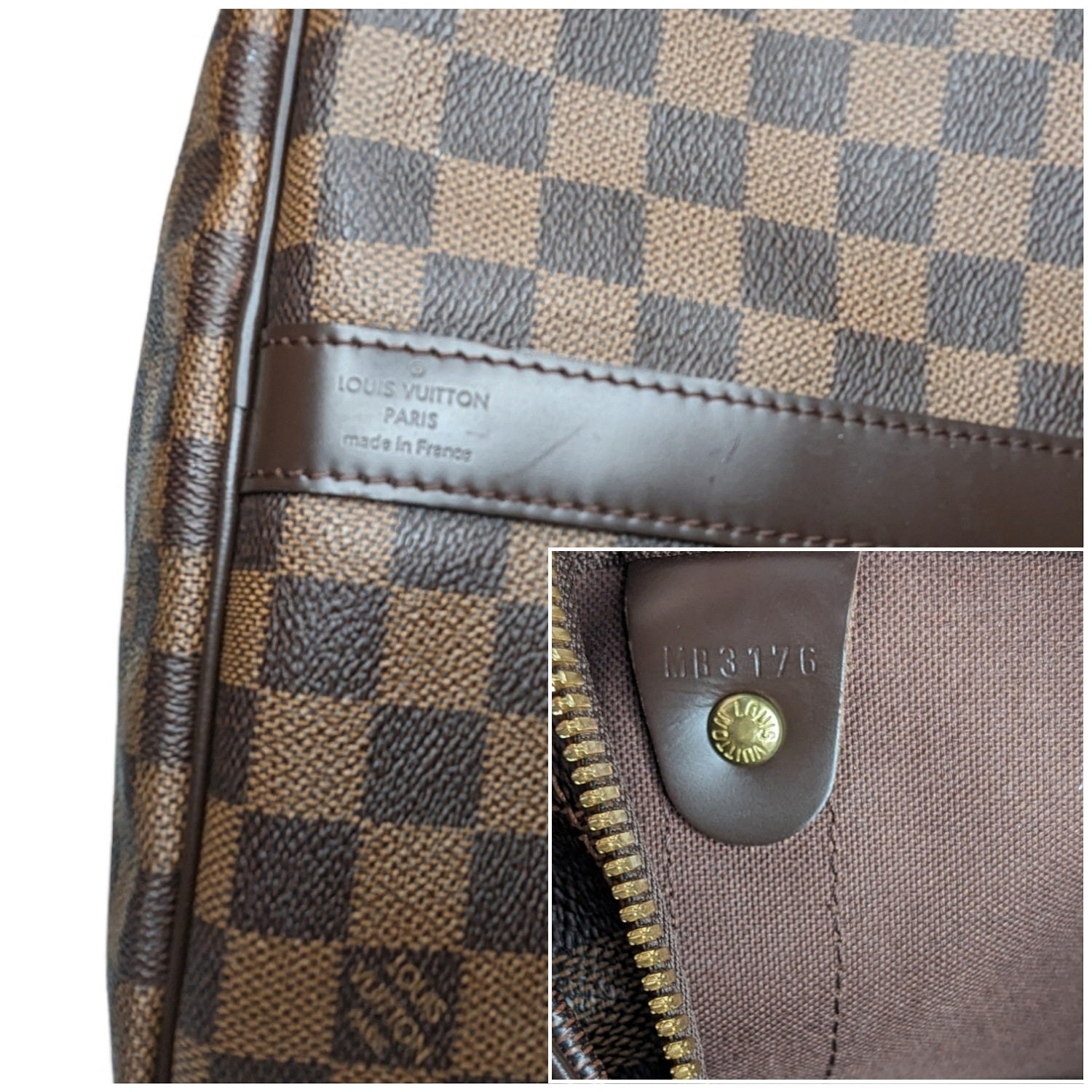 Louis Vuitton Damier Ebene Keepall Bandoulière 55