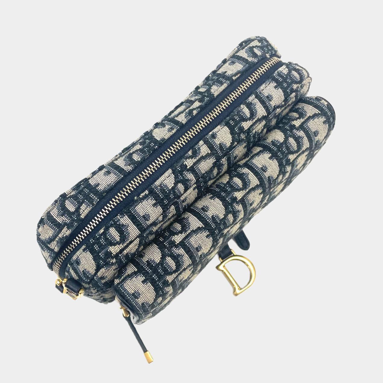 CHRISTIAN DIOR Oblique Saddle Pouch Crossbody