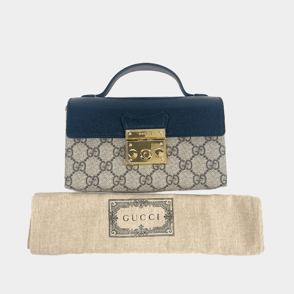 GUCCI GG Supreme Padlock Mini Bag
