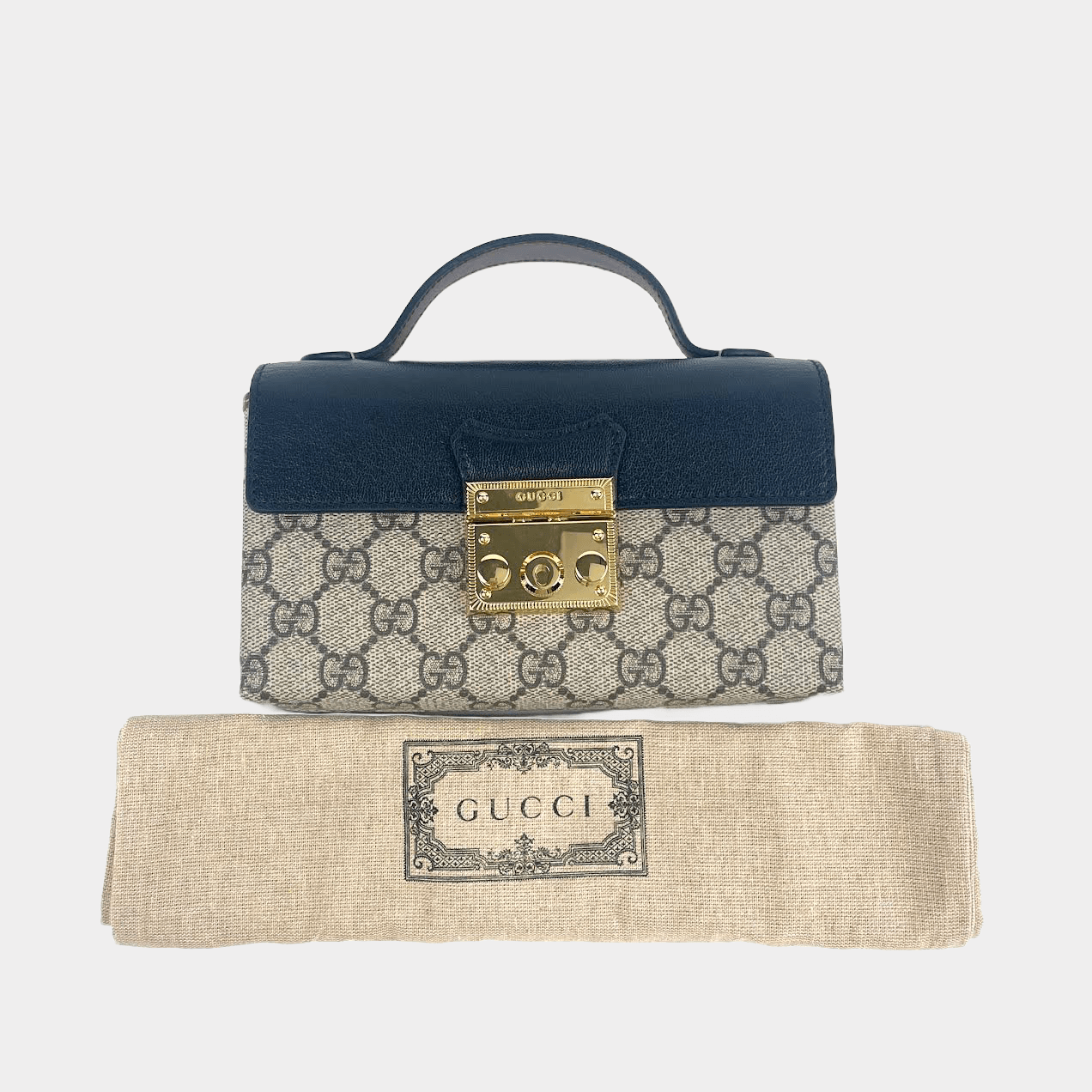 GUCCI GG Supreme Padlock Mini Bag