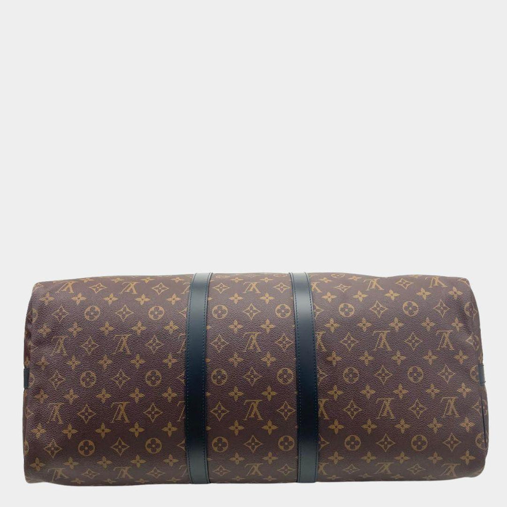 LOUIS VUITTON Monogram Macassar Keepall Bandoulière 55