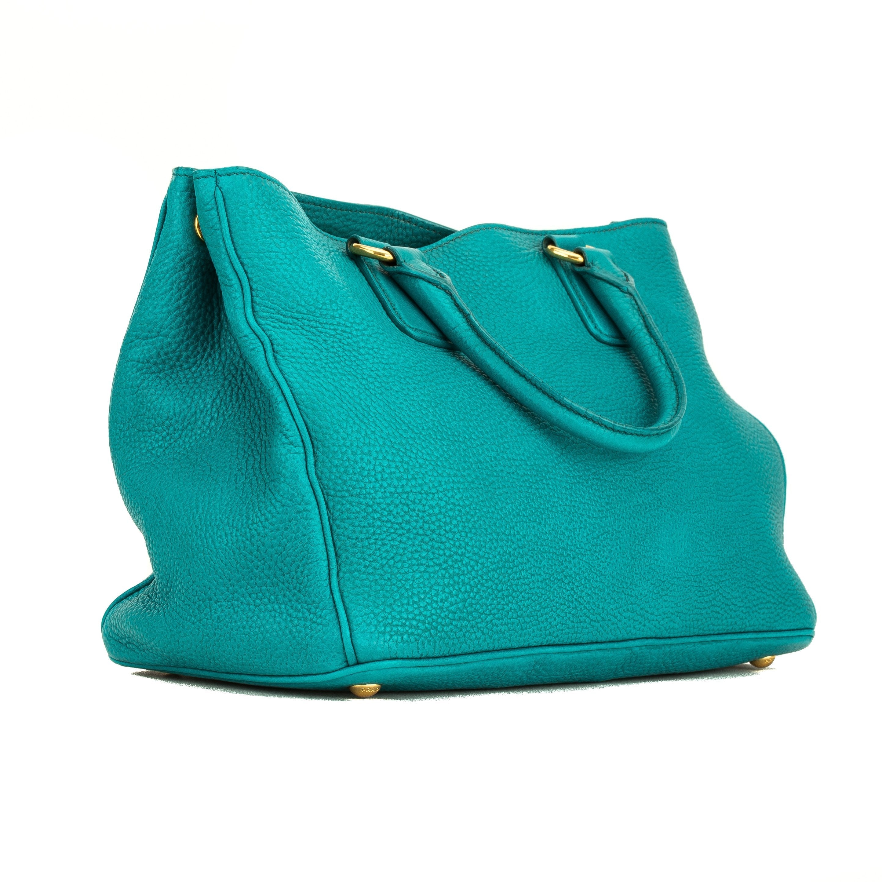 Prada Aquamarine Saffiano Tote (7000262)