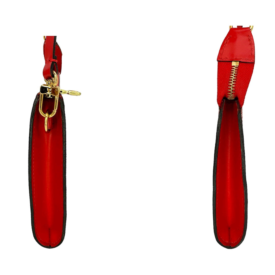 Louis Vuitton Vintage Red Epi Pochette Accessories