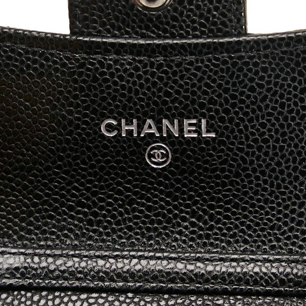 Chanel Black Leather Matelasse wallet accessories