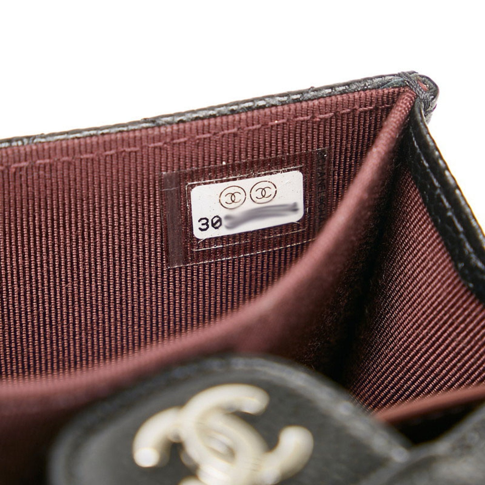 Chanel Black Leather Matelasse wallet accessories