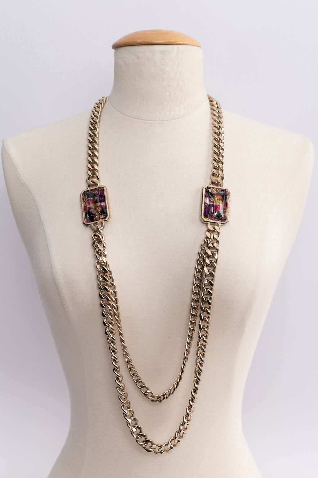 Collier gourmette Chanel D��fil��
