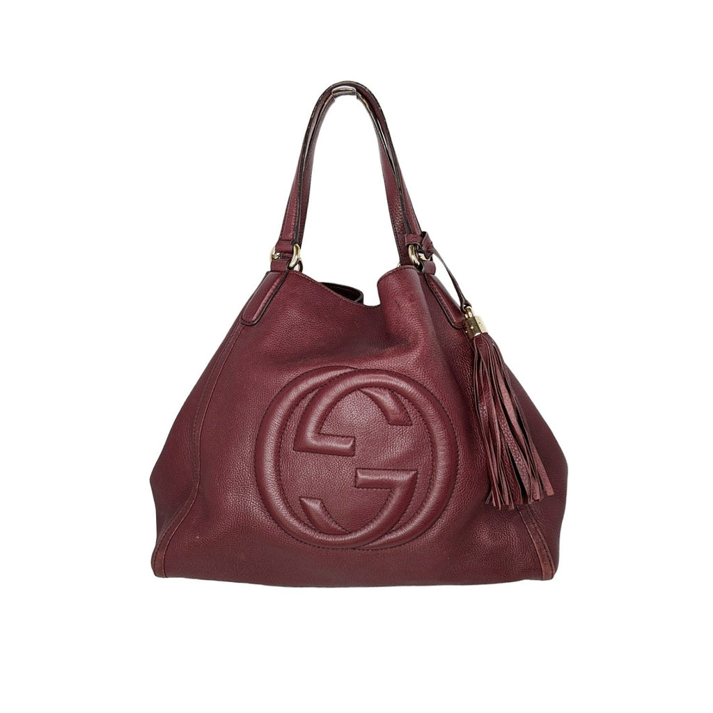 Gucci Pebbled Leather Soho Medium Shoulder Bag