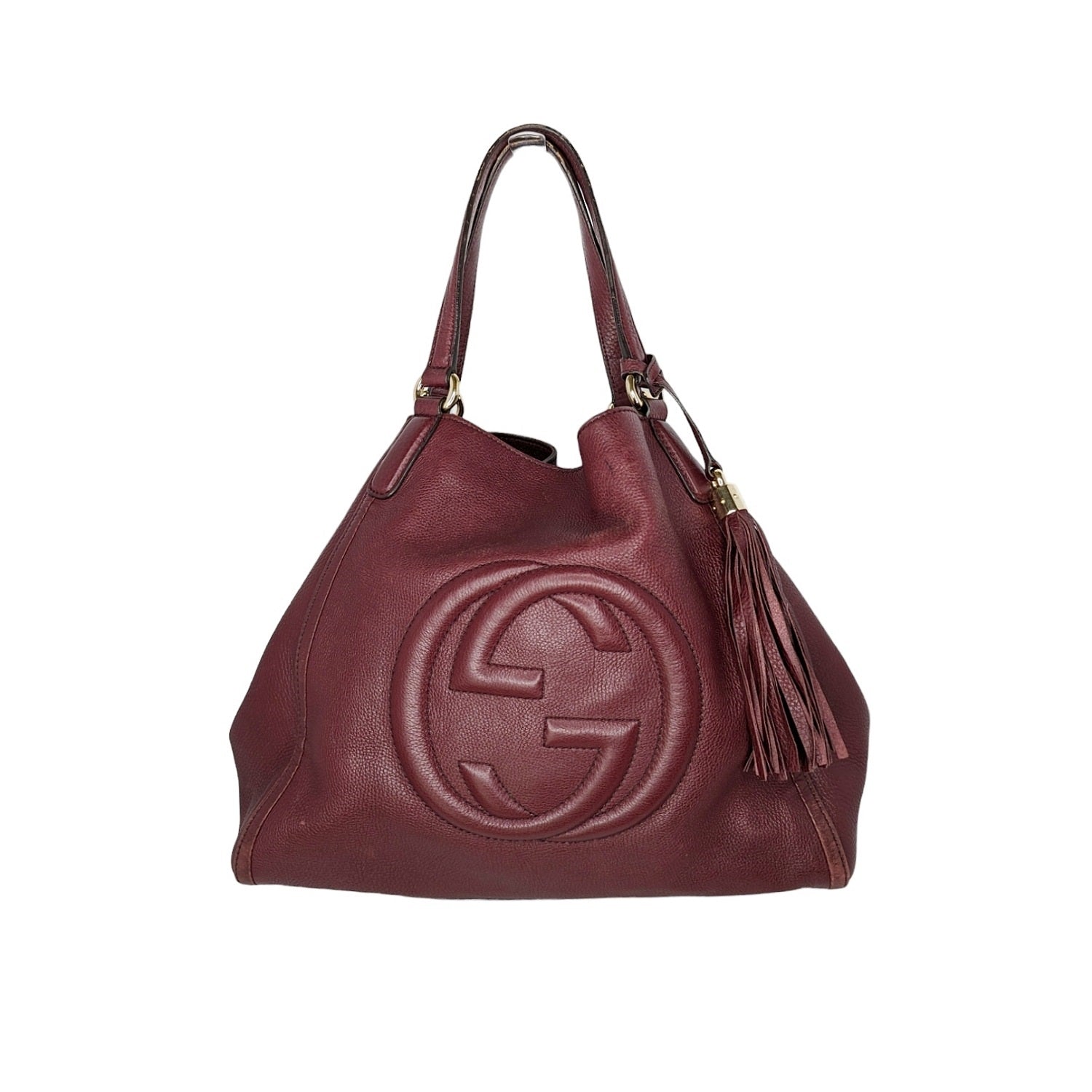 Gucci Pebbled Leather Soho Medium Shoulder Bag