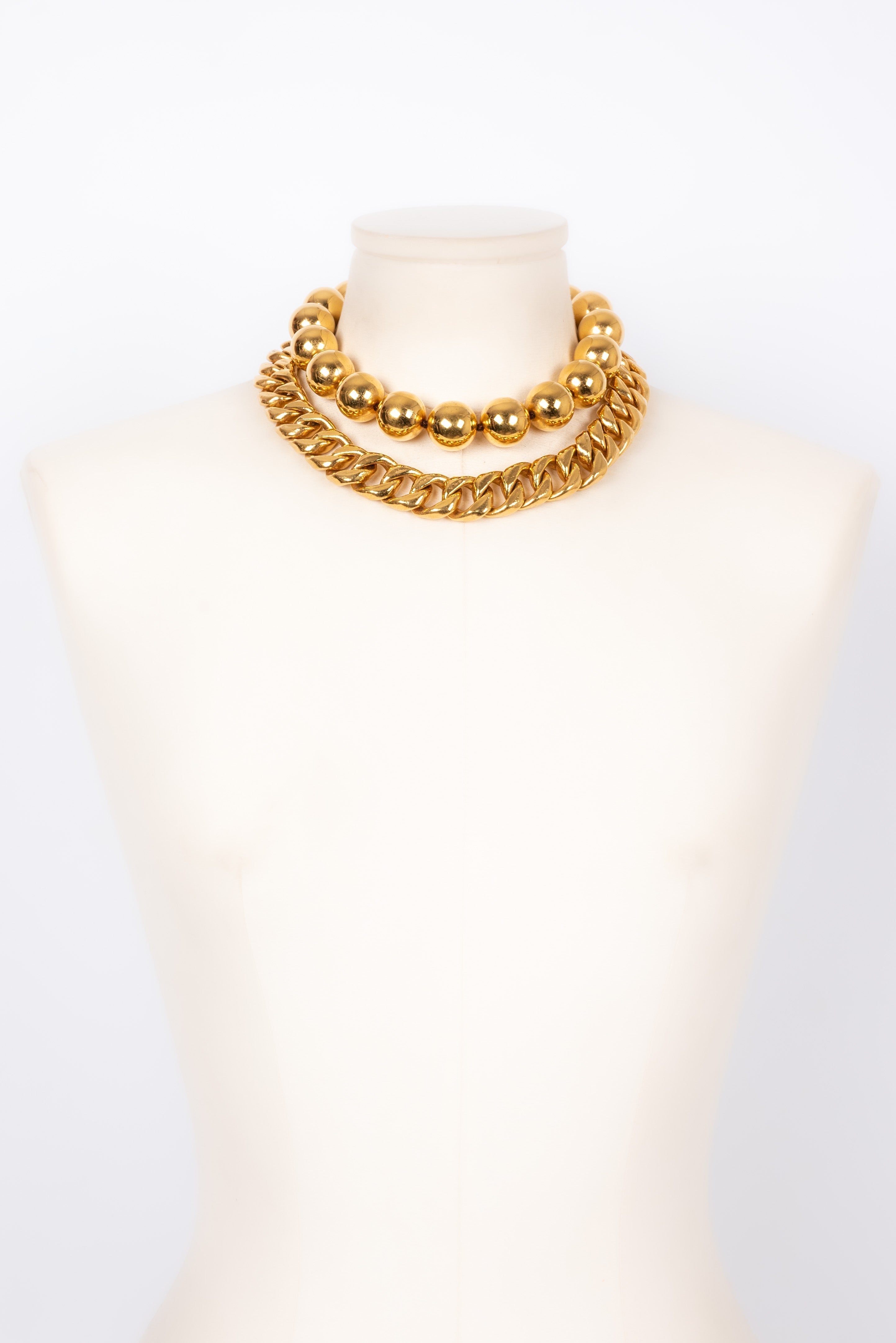Collier dor�� Chanel 1990s
