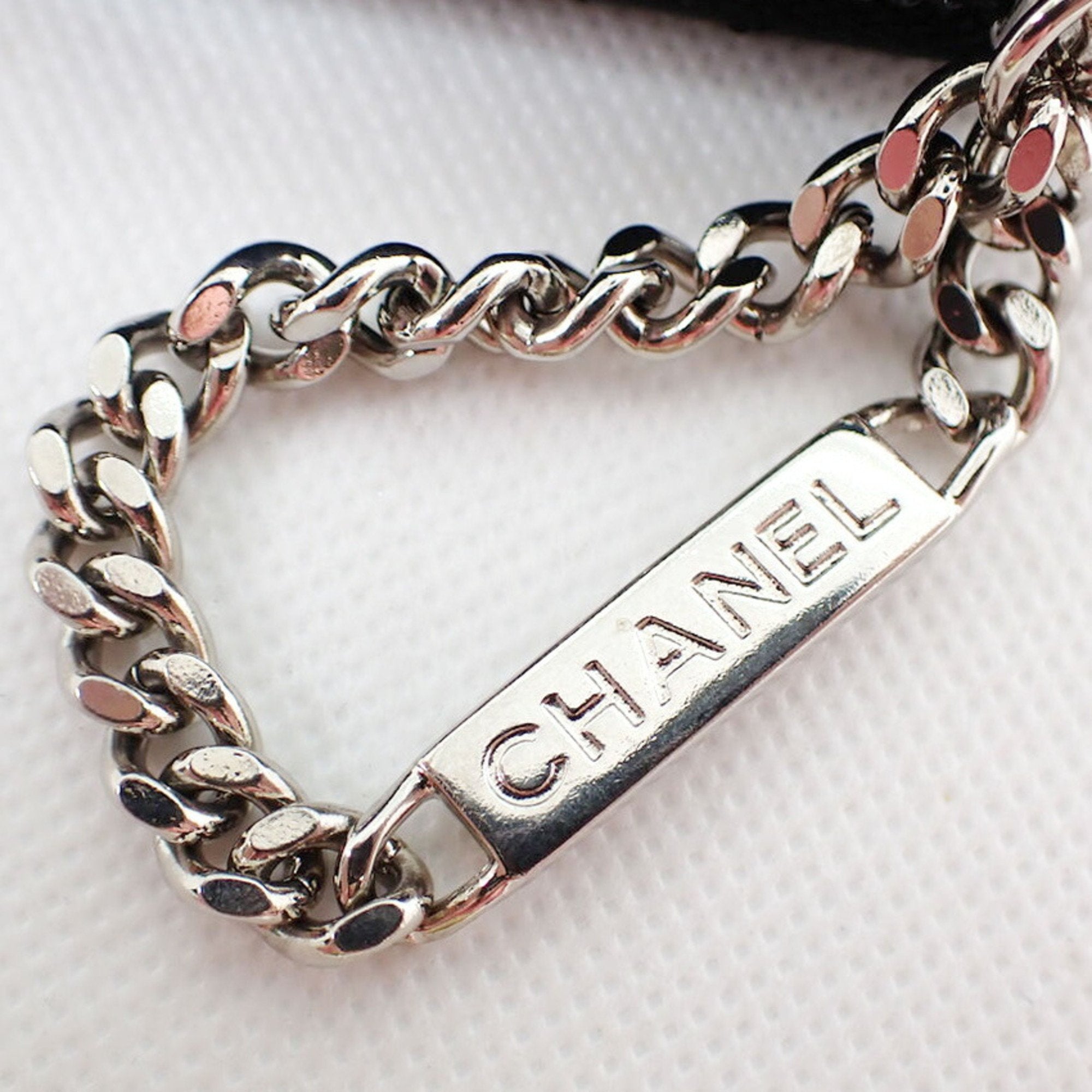 Chanel Black Leather Cambon line wallet accessories